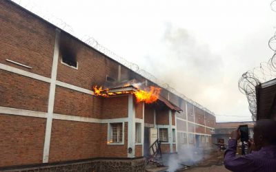 URGENT- RDC : Une partie de la prison centrale de Goma ravagée par le feu !